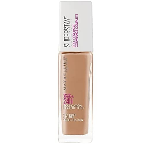 Maybelline Super Stay Full Coverage Liquid Foundation 1 Fl Oz | Up to 30Hr Wear, Matte Finish, Honey thumbnail 7
