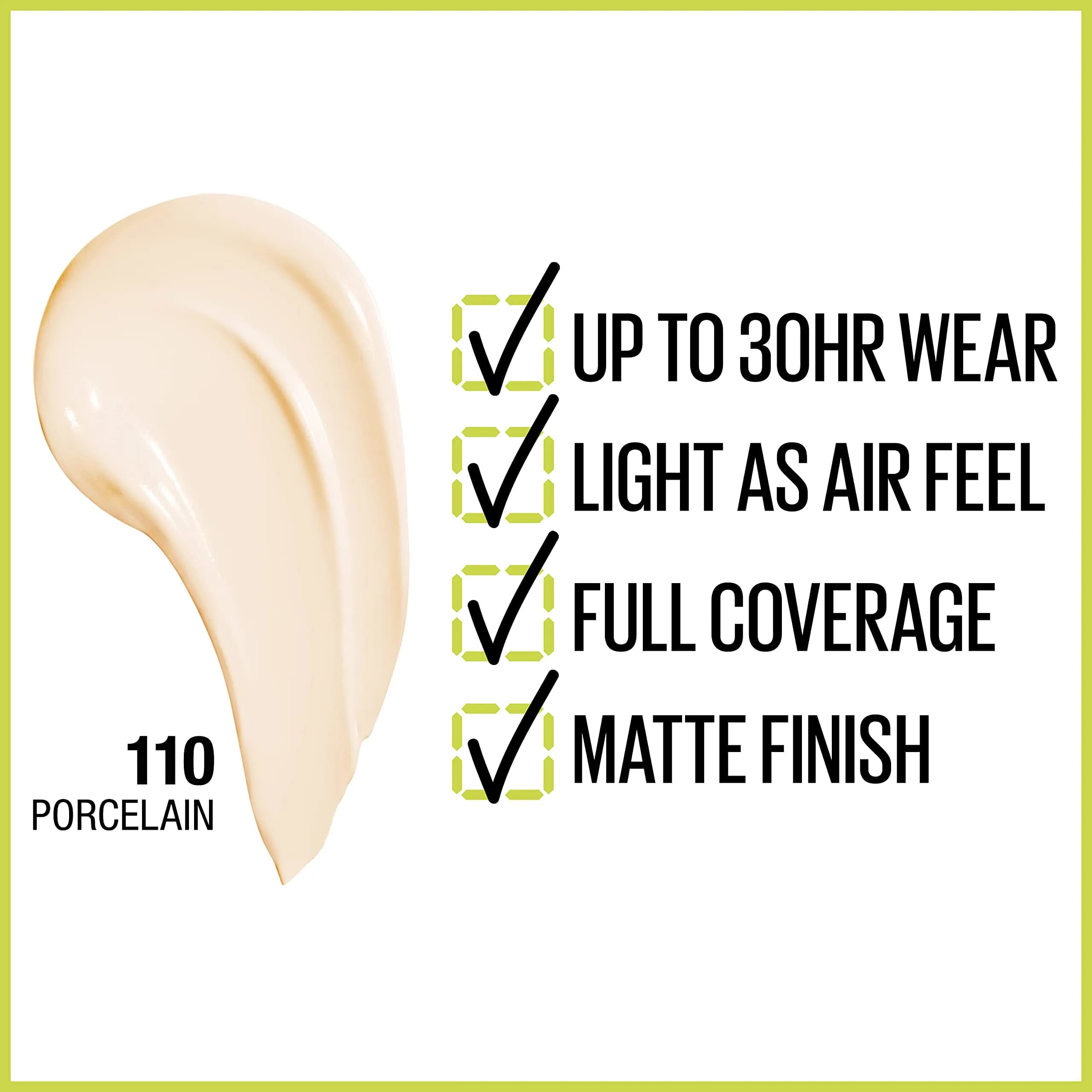Maybelline Super Stay Full Coverage Liquid Foundation 30Hr Wear 1 Fl Oz (29.57 ml) | Transfer, Sweat & Water Resistant Matte Finish - view 2