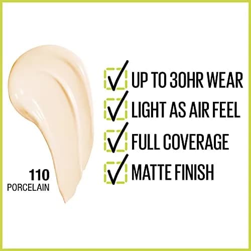 Maybelline Super Stay Full Coverage Liquid Foundation 30Hr Wear 1 Fl Oz (29.57 ml) | Transfer, Sweat & Water Resistant Matte Finish thumbnail 2