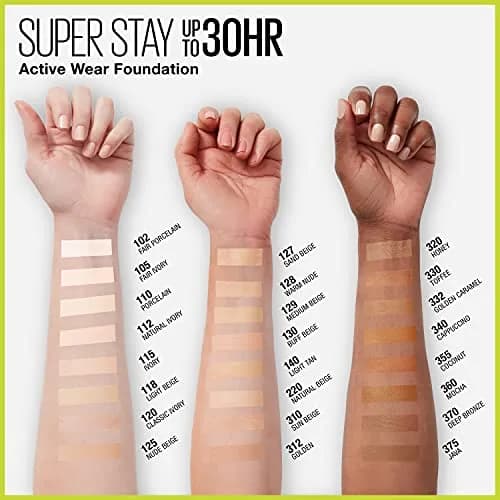 Maybelline Super Stay Full Coverage Liquid Foundation 30Hr Wear 1 Fl Oz (29.57 ml) | Transfer, Sweat & Water Resistant Matte Finish thumbnail 3