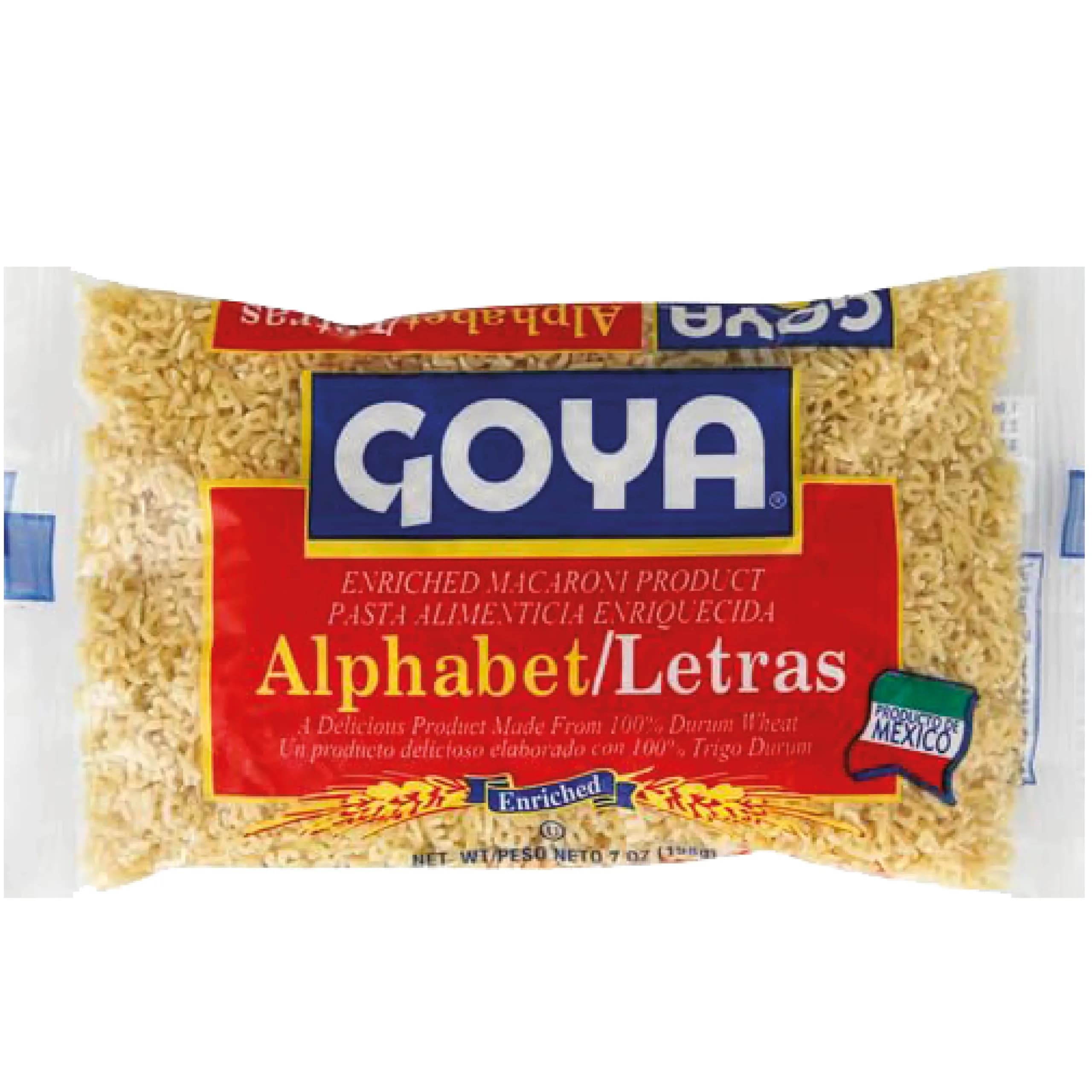 Goya Alphabet Pasta 7oz | Fun Noodles for Soups & Kids (70-120 chars) - main product image