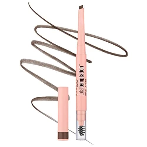 Maybelline Total Temptation Eyebrow Definer Pencil, Medium Brown, 1 Count | Natural Finish thumbnail 1