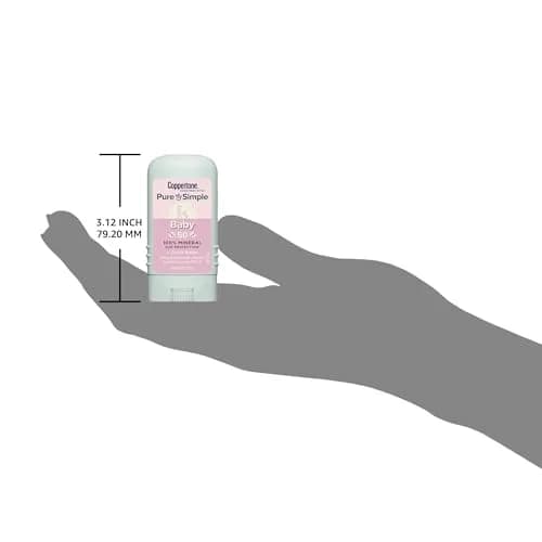 Coppertone Pure and Simple Baby Sunscreen Stick SPF 50, 0.49 oz (14 ml) | Hypoallergenic Mineral Sunscreen for Sensitive Skin thumbnail 8