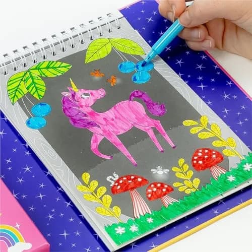 Tiger Tribe Unicorns Coloring Set - Kids Activity Kit 14cm x 21cm | Screen-Free Creative Play thumbnail 9