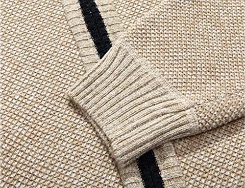 Yeokou Men's Slim Fit Zip Up Casual Knitted Cardigan Sweater with Pockets 38% Cashmere Blend | Casual & Warm thumbnail 6
