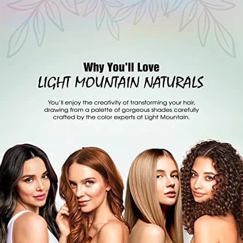 Light Mountain Henna Hair Color & Conditioner - Dark Chocolate | Organic Botanical, Chemical-Free, Semi-Permanent, 4 Oz thumbnail 4