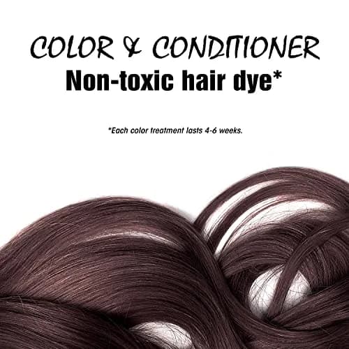 Light Mountain Henna Hair Color & Conditioner - Dark Chocolate | Organic Botanical, Chemical-Free, Semi-Permanent, 4 Oz thumbnail 3
