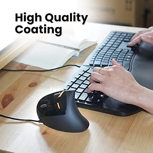 Perixx Perimice-513L Wired Vertical Ergonomic Mouse for Left Handers | 1600 DPI thumbnail 5