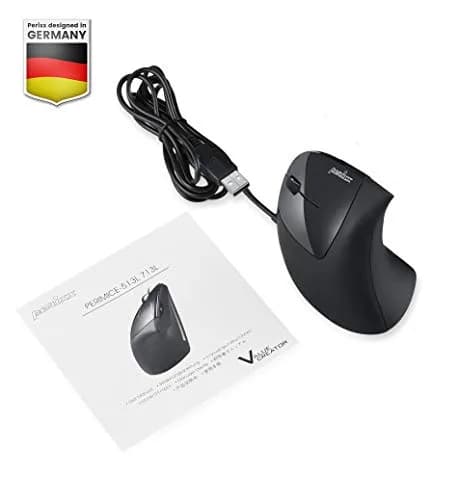 Perixx Perimice-513L Wired Vertical Ergonomic Mouse for Left Handers | 1600 DPI thumbnail 8