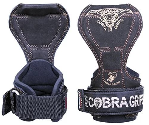 Cobra Grips PRO BLACK LEATHER Weight Lifting Gloves with Wrist Wraps - 5.5-8.75" Wrist - view 3