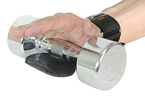 Cobra Grips PRO BLACK LEATHER Weight Lifting Gloves with Wrist Wraps - 5.5-8.75" Wrist - view 4