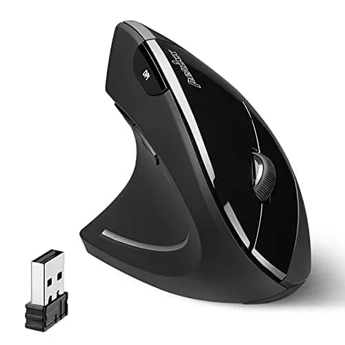 Perixx PERIMICE-713L Wireless Ergonomic Left Handed Vertical Mouse | 120x75x63 mm - main product image