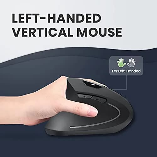 Perixx PERIMICE-713L Wireless Ergonomic Left Handed Vertical Mouse | 120x75x63 mm - view 2