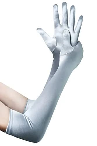 BABEYOND Long Opera Gloves for Women 55cm Satin Vintage Elbow Length Gloves thumbnail 1