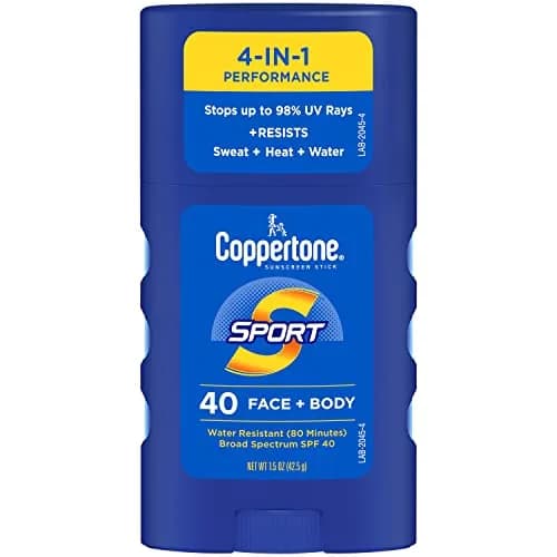 Coppertone Sport SPF 100 Broad Spectrum Sunscreen Lotion (3 Fl Oz / 88 ml) | High-Performance Sun Protection for Active Lifestyles — SPF 40 Stick