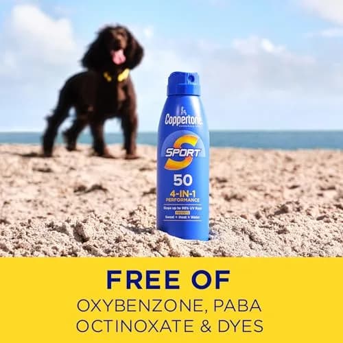Coppertone Sport SPF 50 Sunscreen Spray 312 ml (11 Fl Oz) | Water Resistant 80 Min thumbnail 8