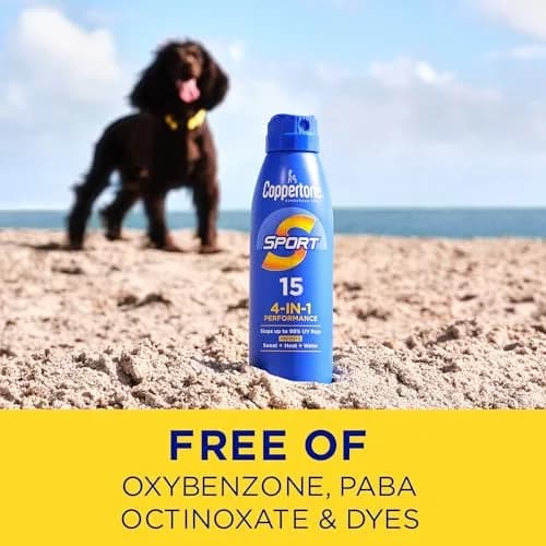 Coppertone Sport Sunscreen Spray SPF 15, 156 g (5.5 Fl Oz) | Water Resistant 80 Min, Broad Spectrum UVA/UVB thumbnail 7