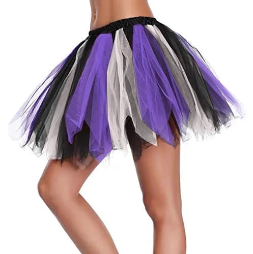 v28 Women's 1950s Vintage Tutu Tulle Petticoat Ballet Bubble Skirt Large | Retro Style for Parties & Dance thumbnail 3
