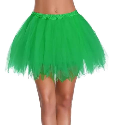 v28 Women's 1950s Vintage Tutu Tulle Petticoat Ballet Bubble Skirt Regular Size (US: 0-12) | Green thumbnail 1