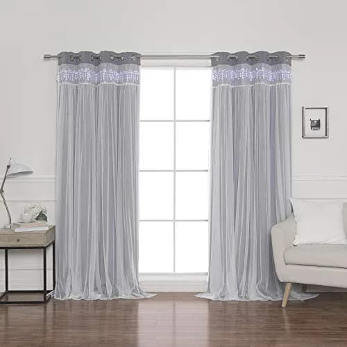 Best Home Fashion Black Curtain 52"W x 96"L | Thermal Blackout with Grommet Top thumbnail 5