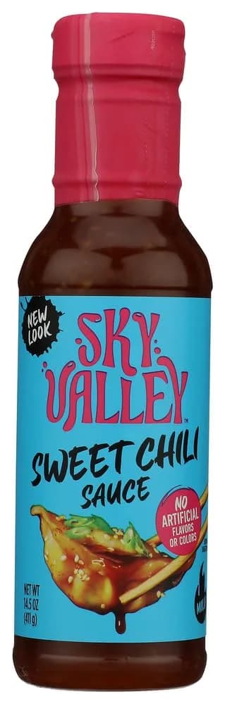 Sky Valley Sweet Chili Sauce Gluten Free Vegan Non GMO 14.5 Oz | Sweet & Tangy with Mild Heat