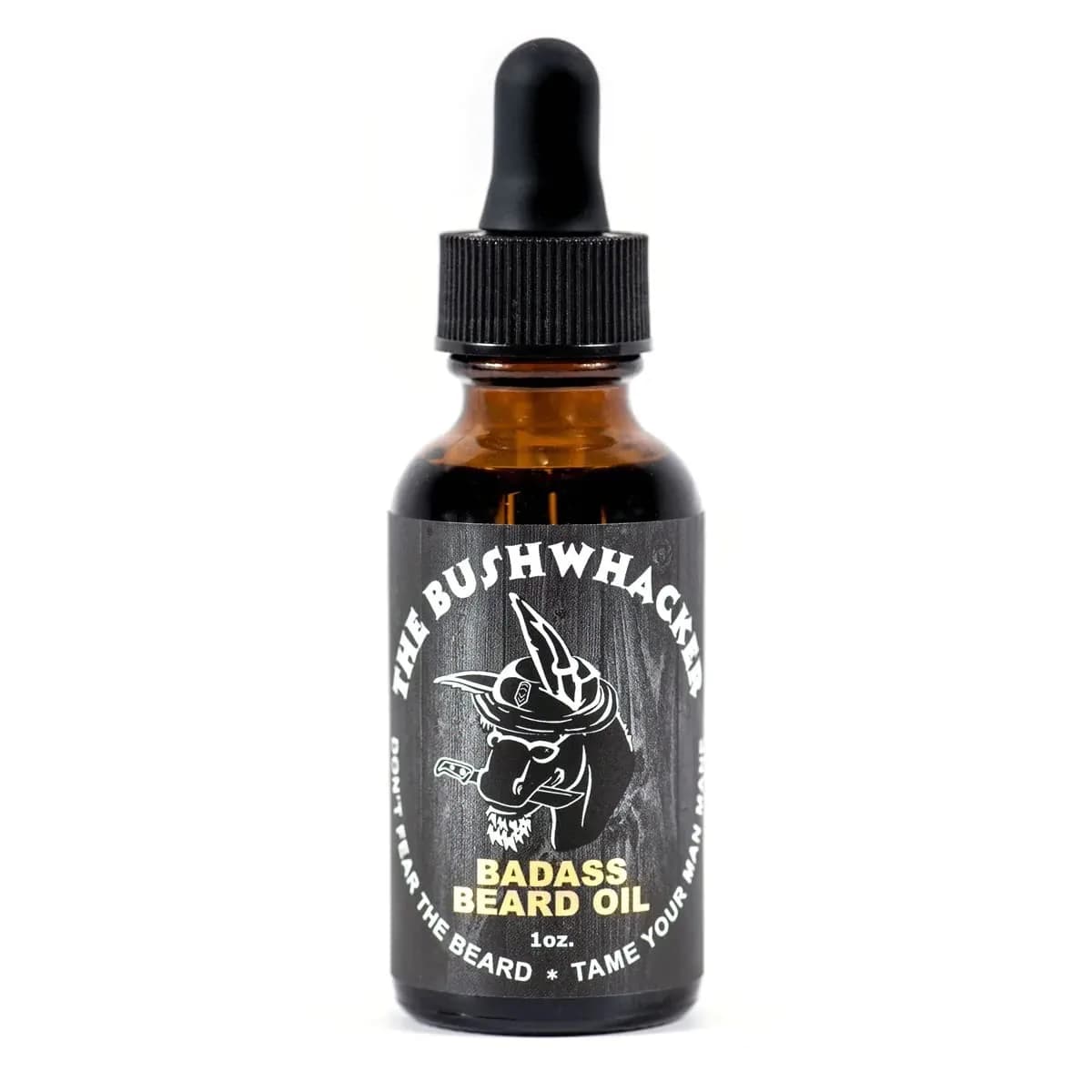 Badass Beard Care Beard Oil The Bushwhacker Scent 1 oz | All Natural Ingredients for Healthy Beard & Mustache