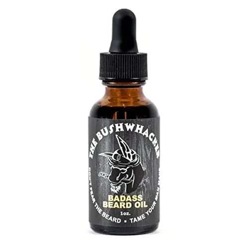 Badass Beard Care Beard Oil The Bushwhacker Scent 1 oz | All Natural Ingredients for Healthy Beard & Mustache thumbnail 1