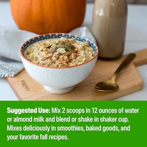 Orgain Organic Vegan Protein Powder Pumpkin Spice 1.02 lb (463 g) | USDA Organic, 21g Protein Per Serving thumbnail 6