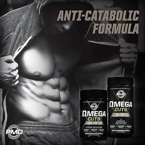 PMD Omega Cuts Elite Fat Loss-Muscle Defining Formula 180 Softgels | Supports Fat Shredding & Muscle Toning thumbnail 5
