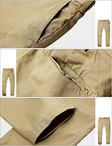 Match Men's Slight Stretch Regular Fit Chino Casual Pants 29 | All-Day Comfort & Style thumbnail 6