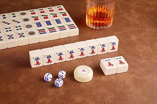 Mose Cafolo Chinese Mahjong Game Set 144 Melamine Tiles 3.7cm (1.5") | Professional Quality Imported from USA thumbnail 6