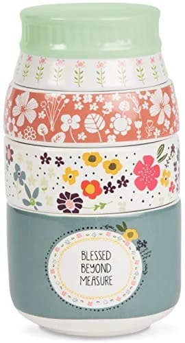 Pavilion Love You More by Amylee Weeks Stoneware Measuring Cup Set, 4-Piece (1/4, 1/3, 1/2, 1 Cup) thumbnail 1