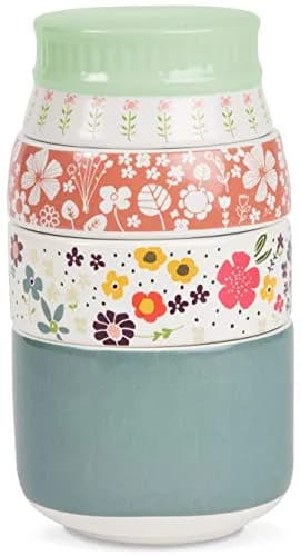 Pavilion Love You More by Amylee Weeks Stoneware Measuring Cup Set, 4-Piece (1/4, 1/3, 1/2, 1 Cup) thumbnail 7