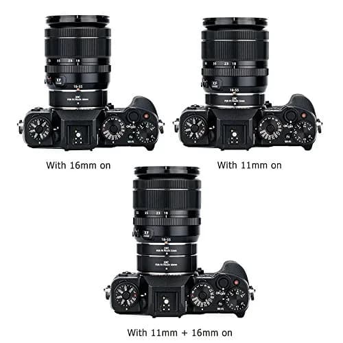 JJC Auto Focus Macro Extension Tube Set for Fujifilm X Mount Cameras & Lenses (11mm & 16mm) | Achieve Macro Photography thumbnail 5