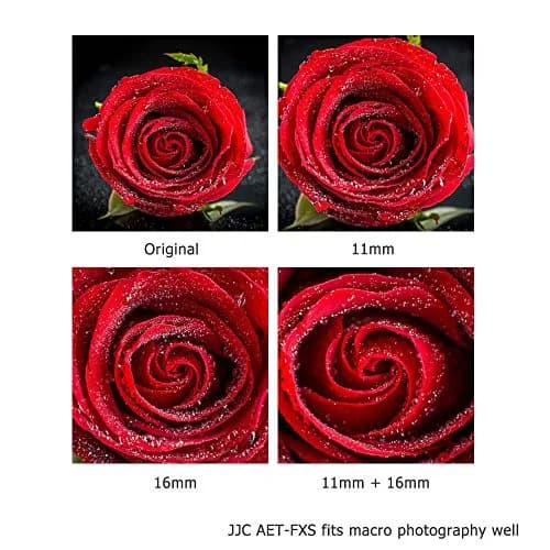 JJC Auto Focus Macro Extension Tube Set for Fujifilm X Mount Cameras & Lenses (11mm & 16mm) | Achieve Macro Photography thumbnail 6