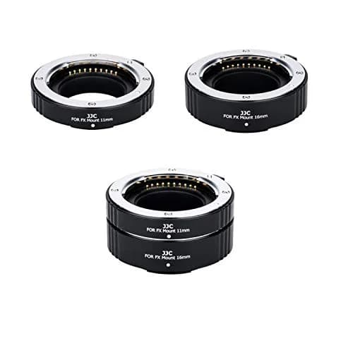 JJC Auto Focus Macro Extension Tube Set for Fujifilm X Mount Cameras & Lenses (11mm & 16mm) | Achieve Macro Photography thumbnail 1