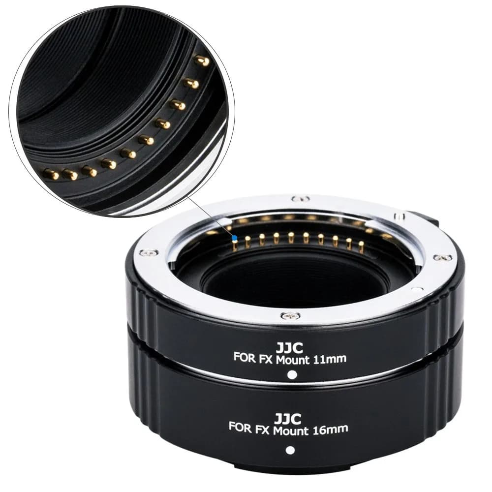 JJC Auto Focus Macro Extension Tube Set for Fujifilm X Mount Cameras & Lenses (11mm & 16mm) | Achieve Macro Photography - view 4
