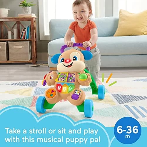 Fisher-Price Laugh & Learn Smart Stages Puppy Walker | Musical Toddler Toy for 6-36 Months thumbnail 2