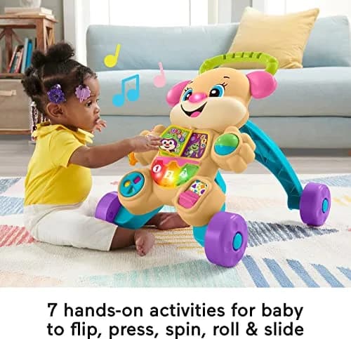 Fisher-Price Laugh & Learn Smart Stages Walker | Educational Baby & Toddler Toy for 6 Months to 3 Years thumbnail 4