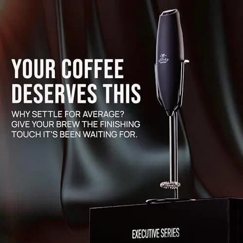 Zulay Kitchen Milk Frother Wand - Upgraded Stand | Handheld Foam Maker for Lattes & Cappuccino (100-120 chars) thumbnail 6