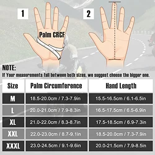COFIT Motorcycle Gloves for Men and Women Full Finger Touchscreen Black M | Full Protection & Breathable thumbnail 5