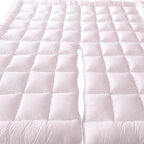 Royal Tradition 2 Inch Plush Microfiber Mattress Topper Split King | Deep Support & Comfort thumbnail 2