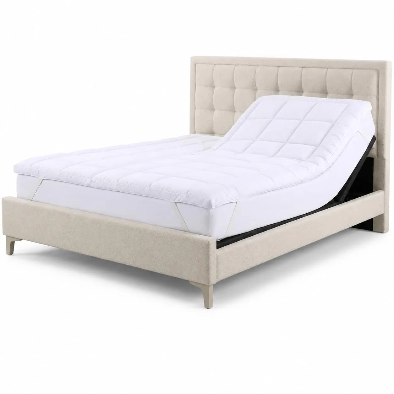 Royal Tradition King Mattress Topper 78 x 80 inches | Plush Down Alternative, Microfiber, Washable