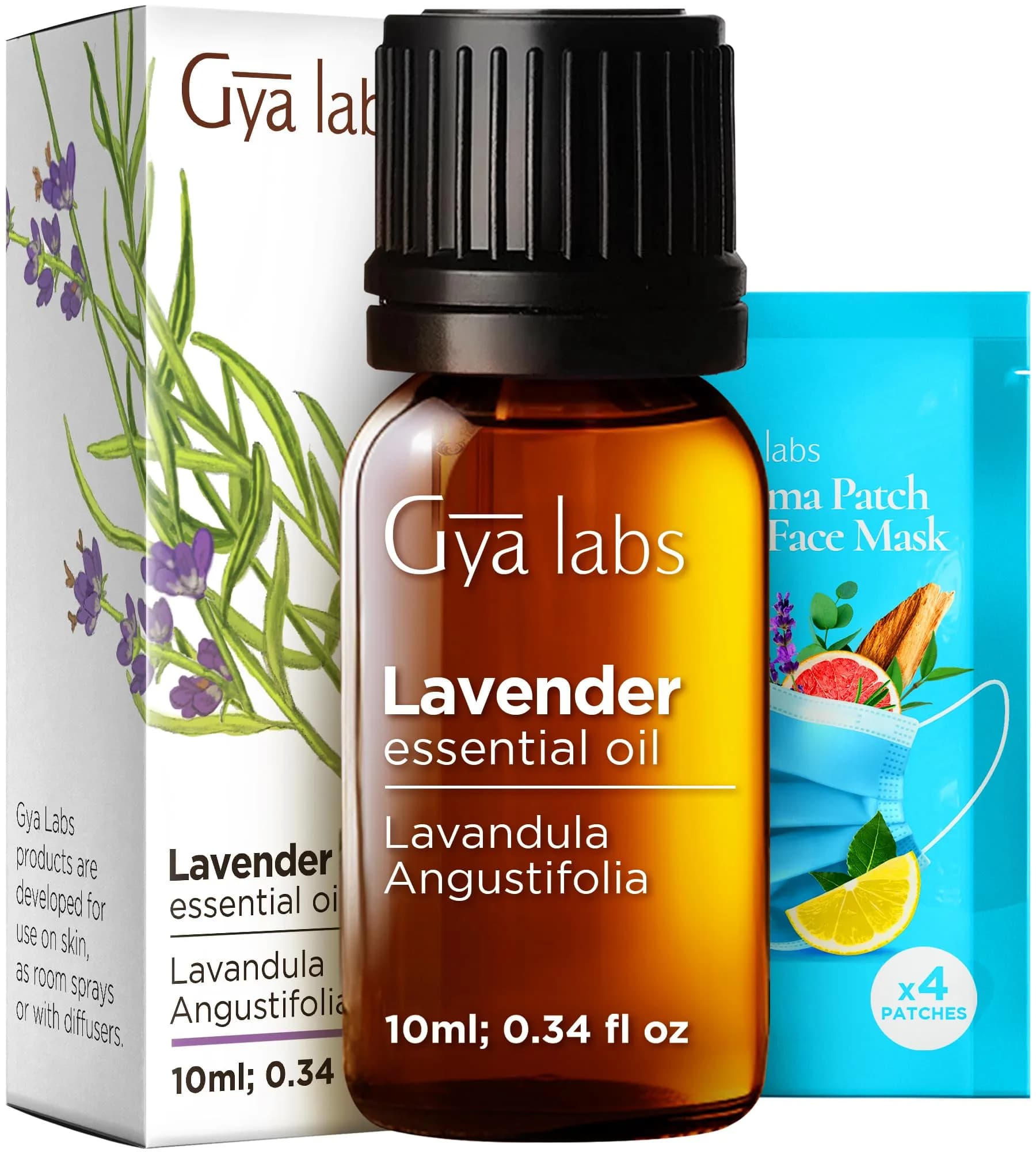 Gya Labs Lavender Essential Oil Pure 0.34 Fl Oz (10 ml) | USA Imported for Diffuser, Skin, Hair & Candle Making - main product image