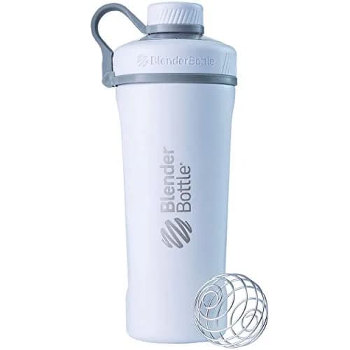 BlenderBottle Radian Stainless Steel Shaker Bottle 26 oz White | Double-Wall Vacuum Insulated, BPA-Free thumbnail 1