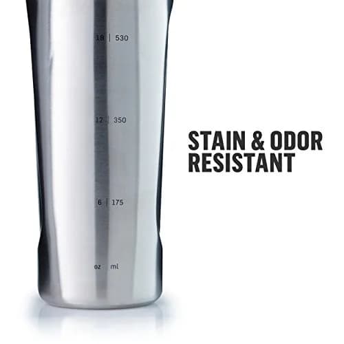 BlenderBottle Radian Stainless Steel Shaker Bottle 26 oz White | Double-Wall Vacuum Insulated, BPA-Free thumbnail 6