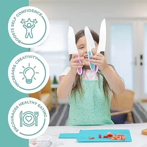 Tovla Jr. Kid Safe Knife Set of 3 | Ages 4-12 | Small, Medium, Large thumbnail 6