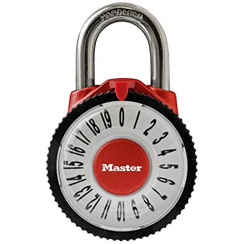 Master Lock Locker Lock Combination Padlock 2-1/8in Metal Body Keyless Security thumbnail 1