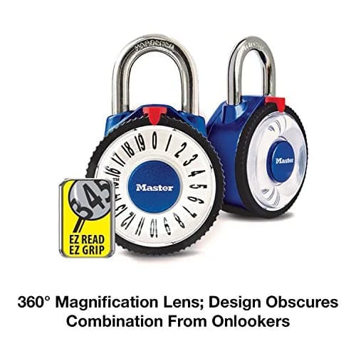 Master Lock Locker Lock Combination Padlock 2-1/8in Metal Body Keyless Security thumbnail 4