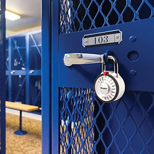 Master Lock Locker Lock Combination Padlock 2-1/8in Metal Body Keyless Security thumbnail 2